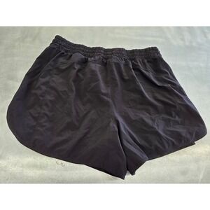 Athletic Running‎ Shorts Elastic Waist Activewear Gym Workout Black